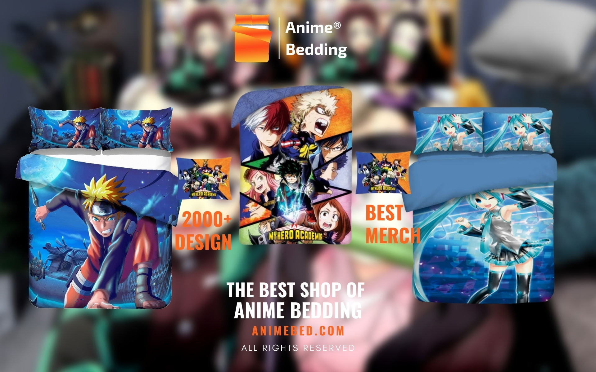Anime Bed Web Banner - Anime Bedding