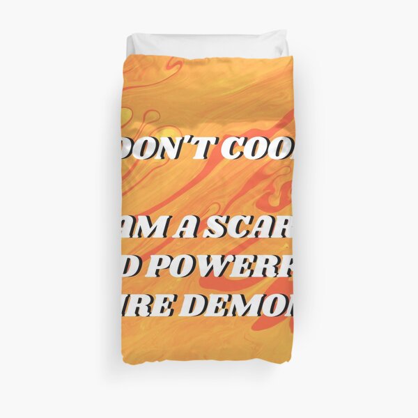 I am a scary and powerful fire demon  Duvet Cover RB0605 product Offical Anime Bedding Merch