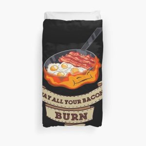 Calcifer. May All Your Bacon Burn Duvet Cover RB0605 product Offical Anime Bedding Merch