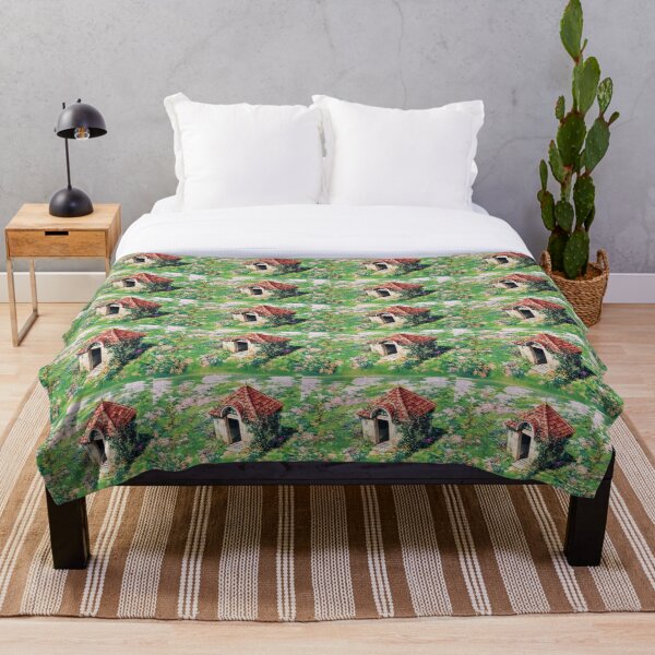 Anime flower field background  Throw Blanket RB0605 product Offical Anime Bedding Merch