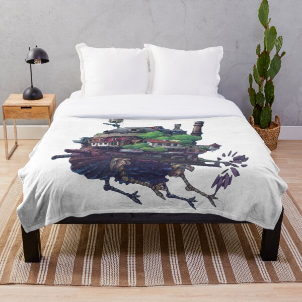 Best Selling Howl's Moving Castle Throw Blanket RB0605 product Offical Anime Bedding Merch