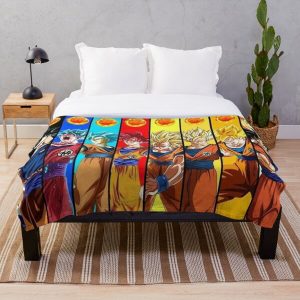 Son goku Throw Blanket RB0605 product Offical Anime Bedding Merch