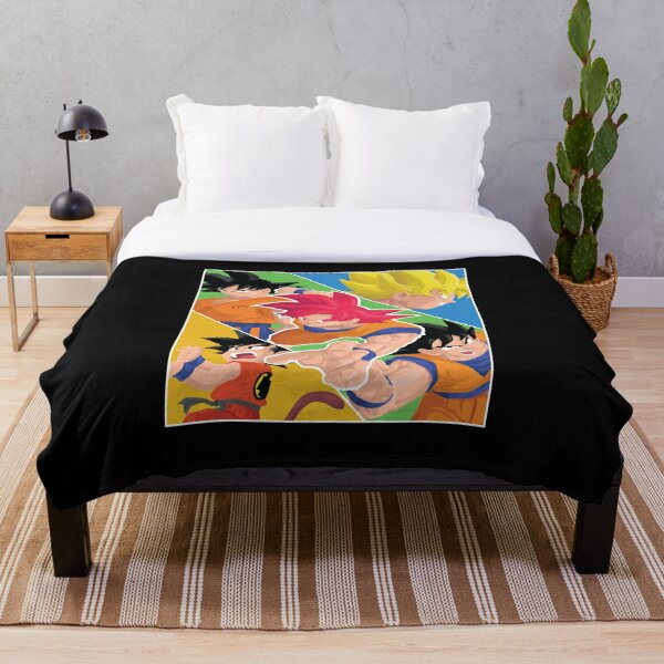 Goku Throw Blanket RB0605 product Offical Anime Bedding Merch