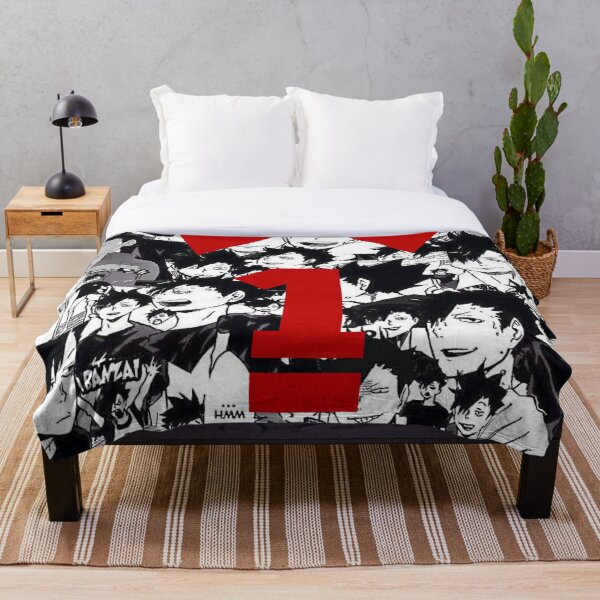 kuroo jersey collage  Throw Blanket RB0605 product Offical Anime Bedding Merch
