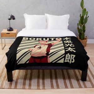 Bokuto Koutarou Vintage Art Throw Blanket RB0605 product Offical Anime Bedding Merch