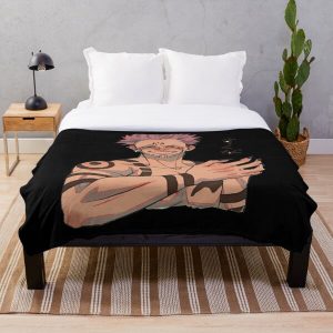 Sukunaa face jujutsu kaisen cursed mode Throw Blanket RB0605 product Offical Anime Bedding Merch