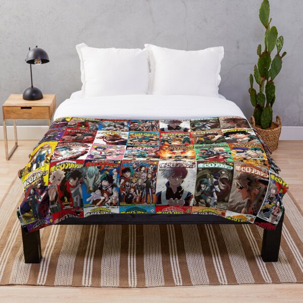 My hero academia Cover Collage Throw Blanket RB0605 product Offical Anime Bedding Merch