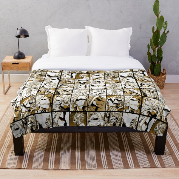 All Might skinny version - My hero academia collage  Throw Blanket RB0605 product Offical Anime Bedding Merch