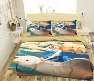 3D Alice In Wonderland 743 Anime Bed Pillowcases Duvet Cover Quilt Cover YYA1512