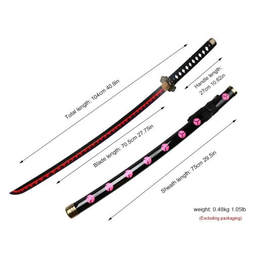 Hobbies collection One Piece Roronoa Zoro Katana Bamboo Blade Anime swords for Cosplay Kitetsu shisui Sword 3 510x510 1 - Anime Bedding