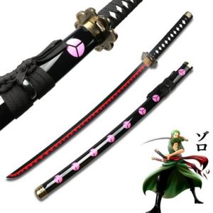 Hobbies collection One Piece Roronoa Zoro Katana Bamboo Blade Anime swords for Cosplay Kitetsu shisui Sword 510x510 1 - Anime Bedding